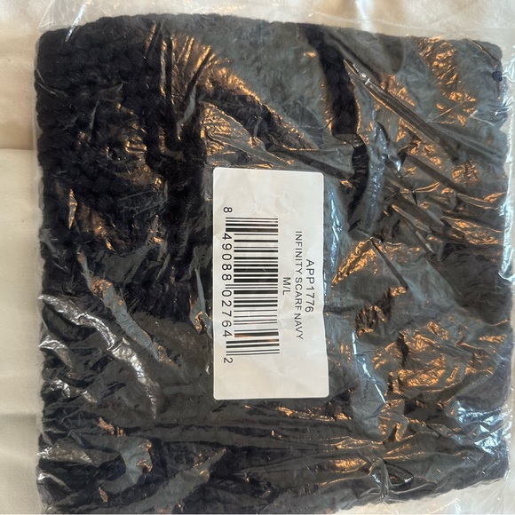 Navy Infinity Scarf - Picture 6 of 8